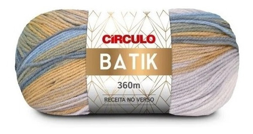 Lã Tricô Batik Circulo 360m 100g (277 Tex) 100% Acrílico Cor 9511 - Azul Rei