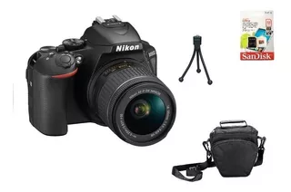 Nikon D5600 + 18-55mm + 32gb + Bolsa + Tripé Garantia Sjuros