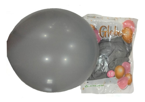 20 Globo Latex Color Retro Fashion # 18 Gris 45cm 