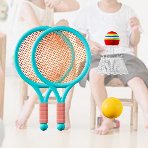 Kit De Tenis Infantil Para Jugar Al Aire Libre, Azul