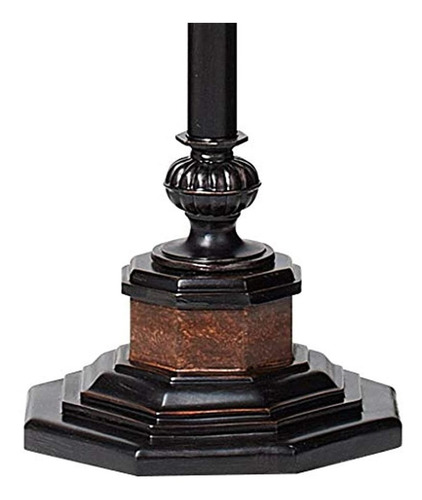 Kathy Ireland Sonnett Alabaster Glass Torchiere Lámpara De