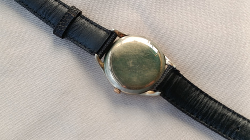 Reloj Longines Jumbo Calatrava 6417. Oro 40 Microns. 1959 Negro Dorado Blanco (Usado)