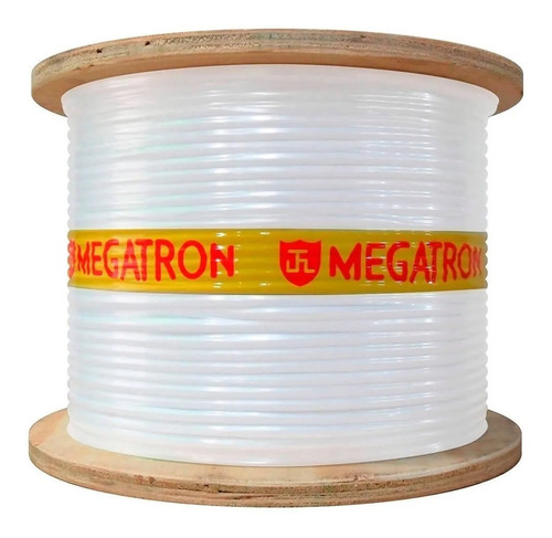 Cabo Coaxial Rg59 - 67% Malha -- Bobina 300 Metros Branco