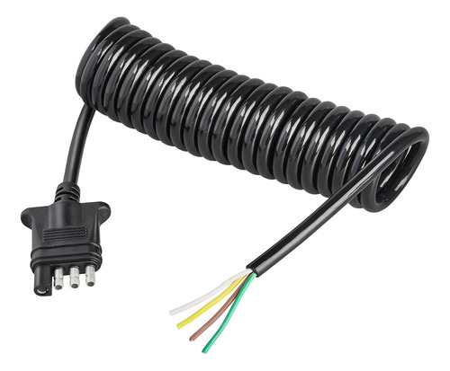 Cable En Espiral De Cableado De Remolque De 4 Pines 18 Awg D