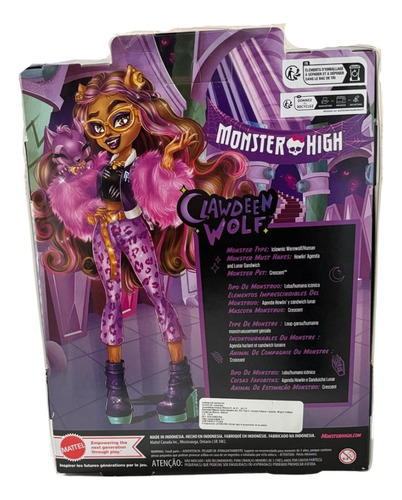 Muñeca Clawdeen Wolf Monster High Mattel