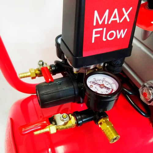 Imagen 5 de 10 de Compresor De Aire 50 Litros + Kit Pektra 2.5 Hp Inflador