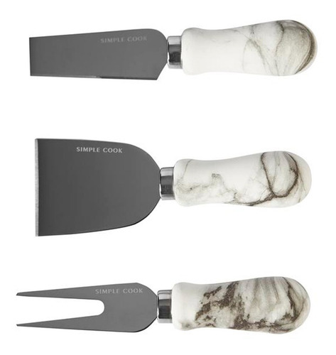 Set Tabla Para Quesos Simple Cook Silver