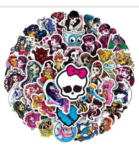 Stickers Adhesivos Monster High 50 Piezas