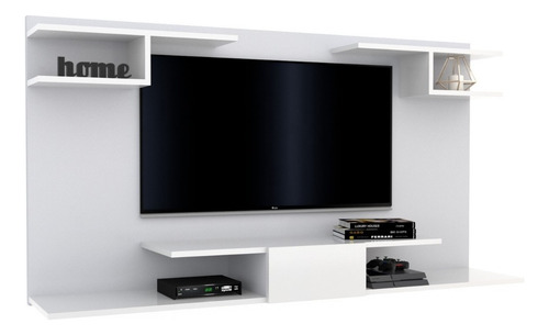 Panel Para Lcd Led Rack Modular Mueble Moderno Organizador Color Marrón