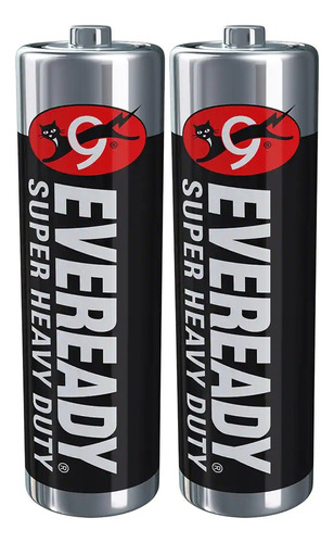 2 Unidades Pila Eveready Aa Super Heavy Duty Combo Pack X2