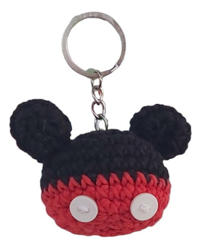 Llavero Amigurumi Minnie Mickey Souvenir Tejido Crochet 