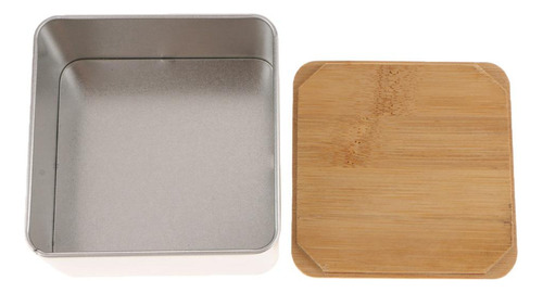4xtapa De Bambú Caja De Almacenamiento De Té Contenedor