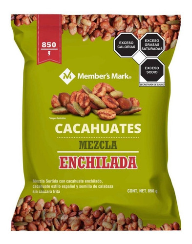 Cacahuates Member's Mark Mezcla Enchilada De 850 Grs