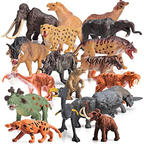 Juego De Mini Figuras De Animales Prehistóricos