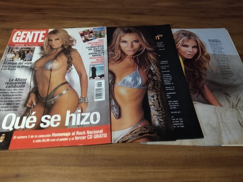 (rt939) Graciela Alfano * Tapa Revista + 4 Paginas * 2000