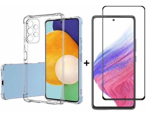 Carcasa Transparente Para Samsung A53 5g + Lámina Pantalla