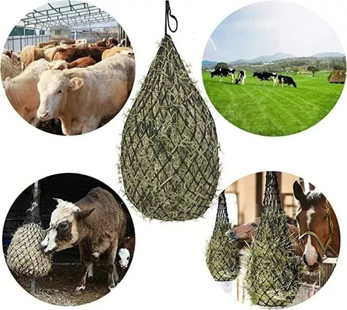 Bolsa De Red Para Heno De Alimentación De Caballos Premium