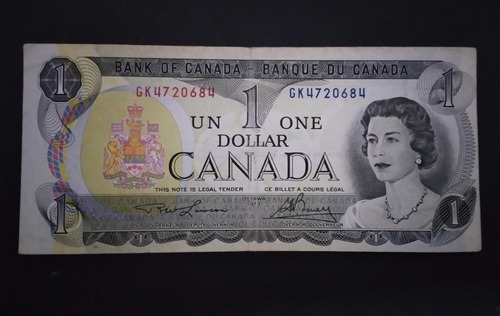 Cédula 1 Dólar Canadense - Mbc++