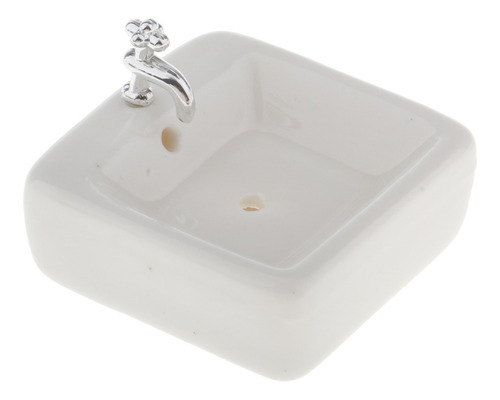 Modelo De Lavabo De Baño De Lavabo Cuadrado De Cerámica En