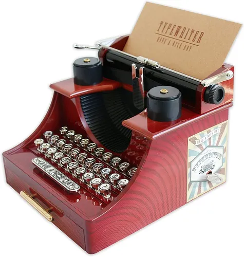 Caja Musical Maquina De Escribir Mini Vintage Styl