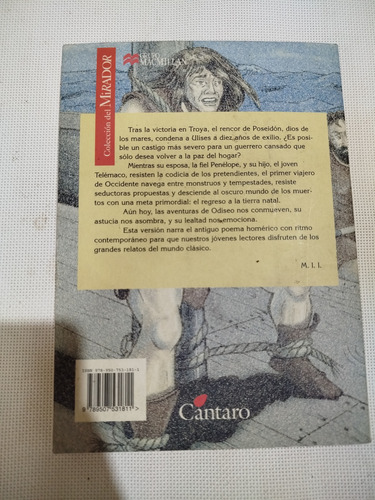 Odisea Homero Versión Franco Vaccarini Cantaro Libro (Usado)
