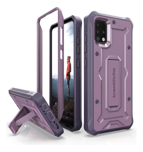 Funda Para Galaxy A51 Kickstand Purple