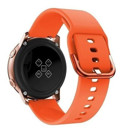 Pulseira Silicone Basic Para Watch Active 40mm Laranja