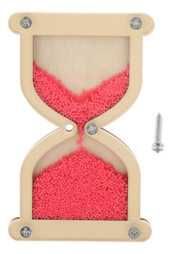 6 Kit De Tablero Ocupado De Reloj De Arena De Madera Rosa