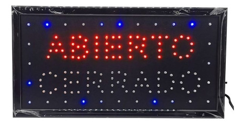 Cartel Led Luminoso Abierto / Cerrado A 220v