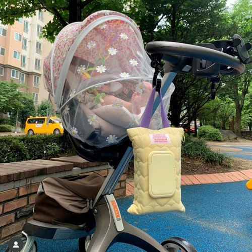 Bolsa Portátil De Algodón Para Toallitas Húmedas Para Bebés,