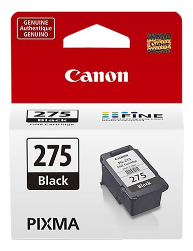 Cartucho De Tinta Negro Canon Pg-275 Para Pixma Ts3520/22