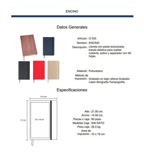Imagen 6 de 10 de Libreta Con Pasta Texturizada Y Banda Elástica