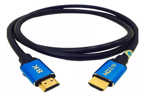 Cable Hdmi 2.1 8k 3d de 1,5 metros Super Ultra HD chapado en oro