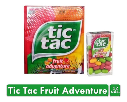 Tic Tac Fruit Adventure X 24 Cajitas