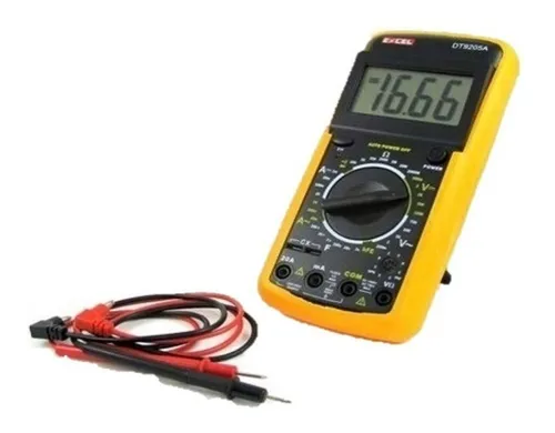 comprar Tester Digital Dt9205 Mide Amperaje Voltaje Ohms Diodos, Etc