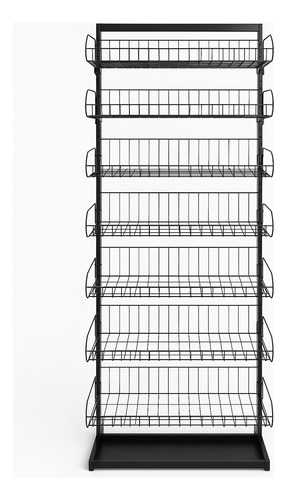 C) Rack/exhibidor De Metal Sab 6f4 9n Sf 25
