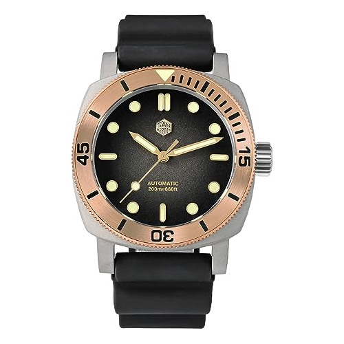 Reloj De Buceo Automático De Titanio San Martin 42mm, Resist