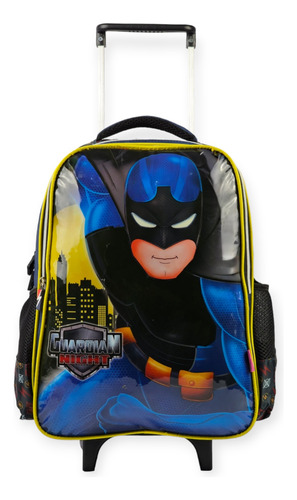 Mochila Rodinha Escolar Infantil Tam Grande Guardian Night