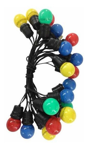 Extensión Ramal 20 Bombillos Led 1 Watt Colores Surtidos