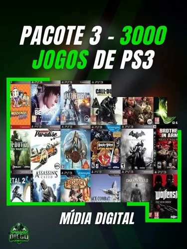 Combo Ps3 +3000 Jogos Ps3 - Mídia Digital (leia A Descrição) - Desconto no  Preço