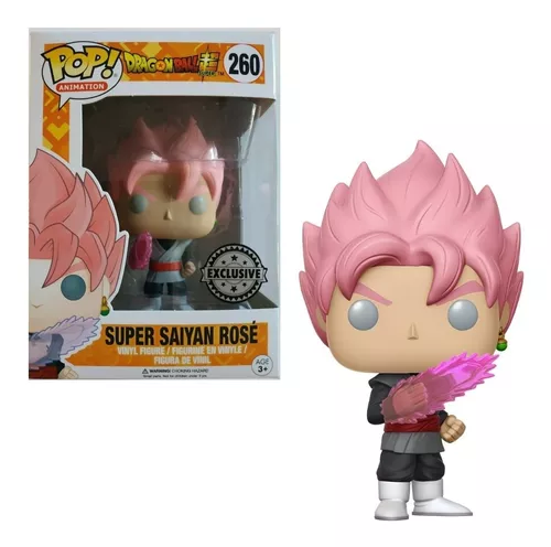 Boneco Dragon Ball Z - Vegeta Super Saiyajin Deus Rosa