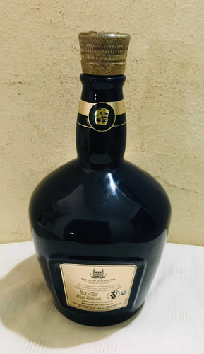 Botella Vacia Porcelana Royal Salute 21 Años Azul Royal Salute (Usado)