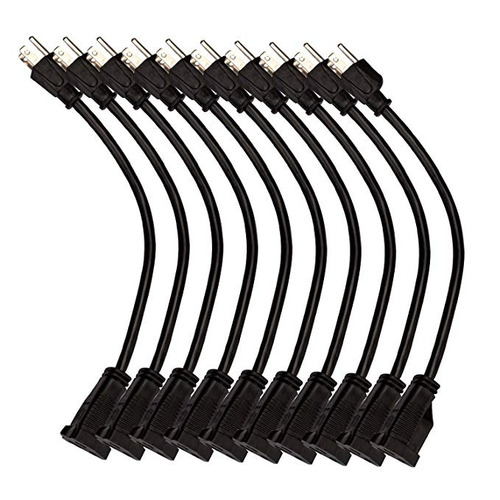 Cord Kmc De Extensión De Alimentación 10-pack, Outlet Saver,