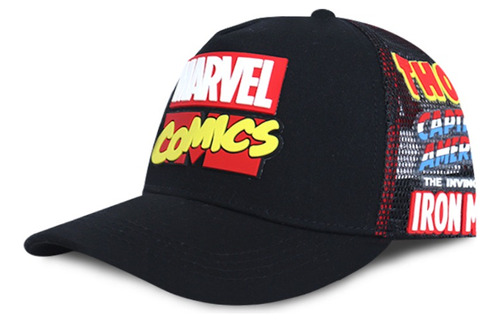 Gorra Marvel Comics Original Malla Negra Oc Caps
