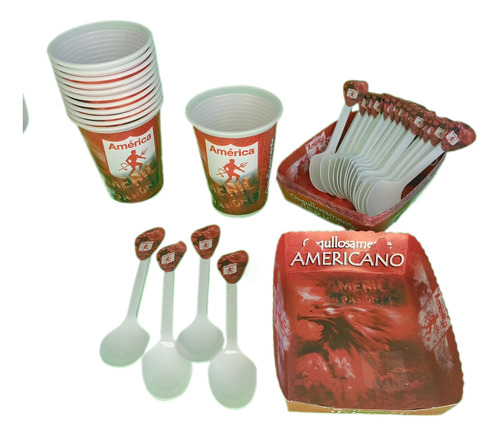 Kit Decoracion America Descartables 12invit Leer Dc