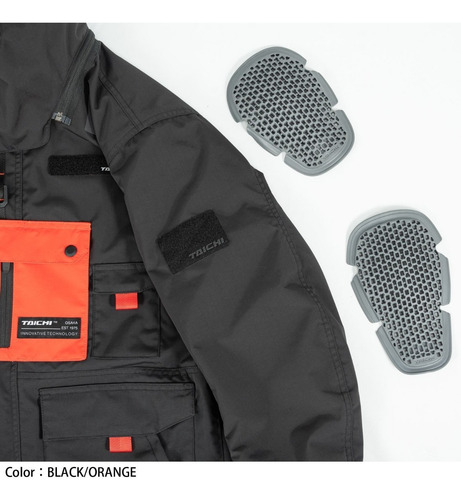 Imagen 7 de 10 de Campera Moto Rs-taichi Monster Dark Khaki Adventure Invierno