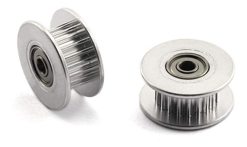 Imagen 2 de 4 de Polea Gt2 Guia Rodamiento 20 Dientes 6mm Impresora 3d 3mm