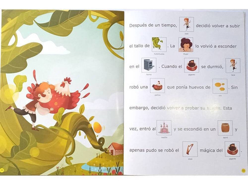 Libro Infantil Con Pictogramas - Jack Y Las Habichuelas, De Jenny B. Editorial Sicoben En Español