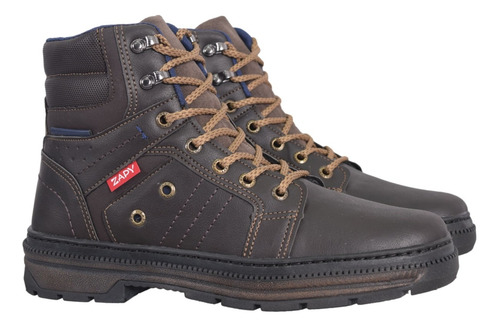 Borcego Bota Hombre Zapy 7247 Trabajo Cómodos Súper Livianos