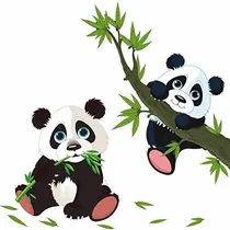 Comprar Extraíble Panda De Dibujos Animados En La Rama Del Ár...